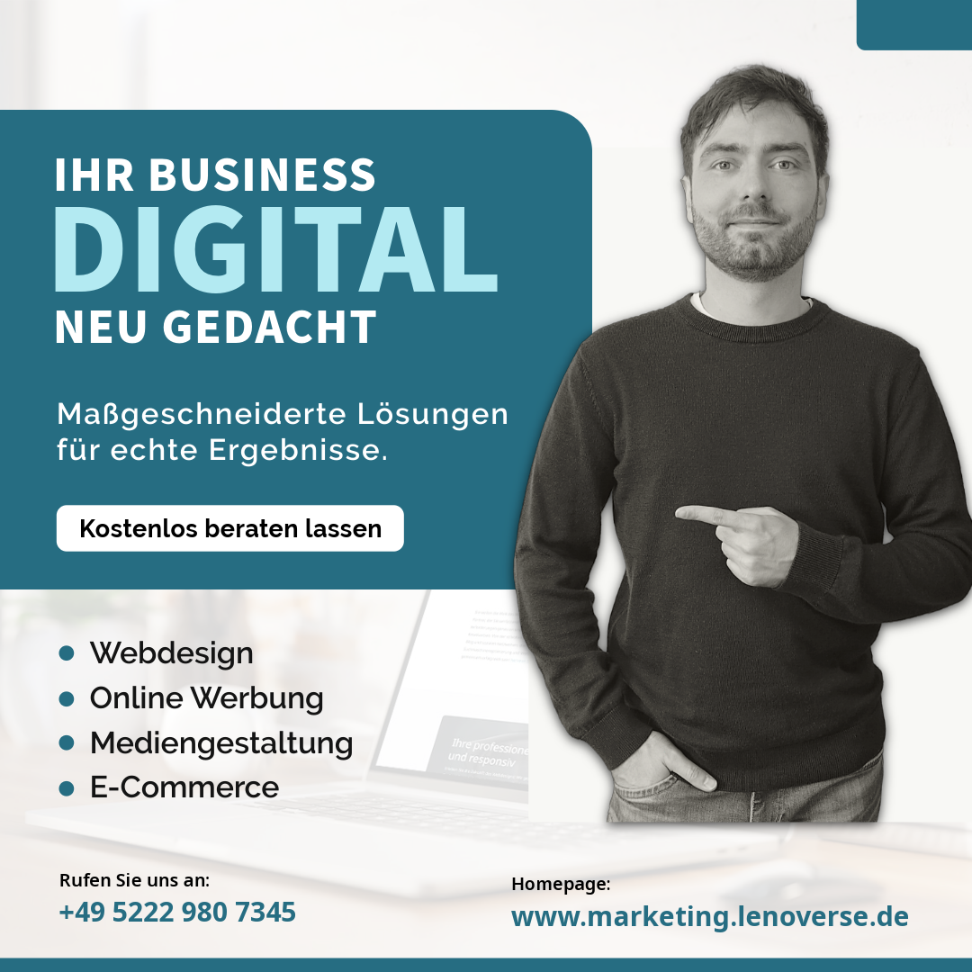 Lenoverse Marketing – professionelle Werbeagentur aus Bad Salzuflen für Social Media und Online-Marketing